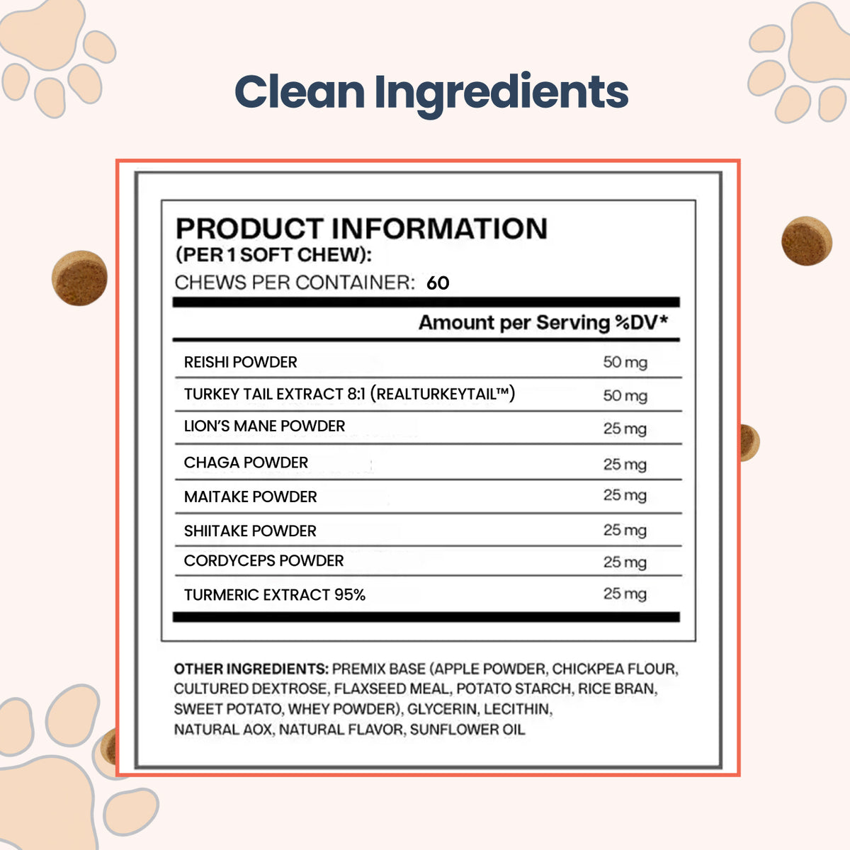 Clean ingredients