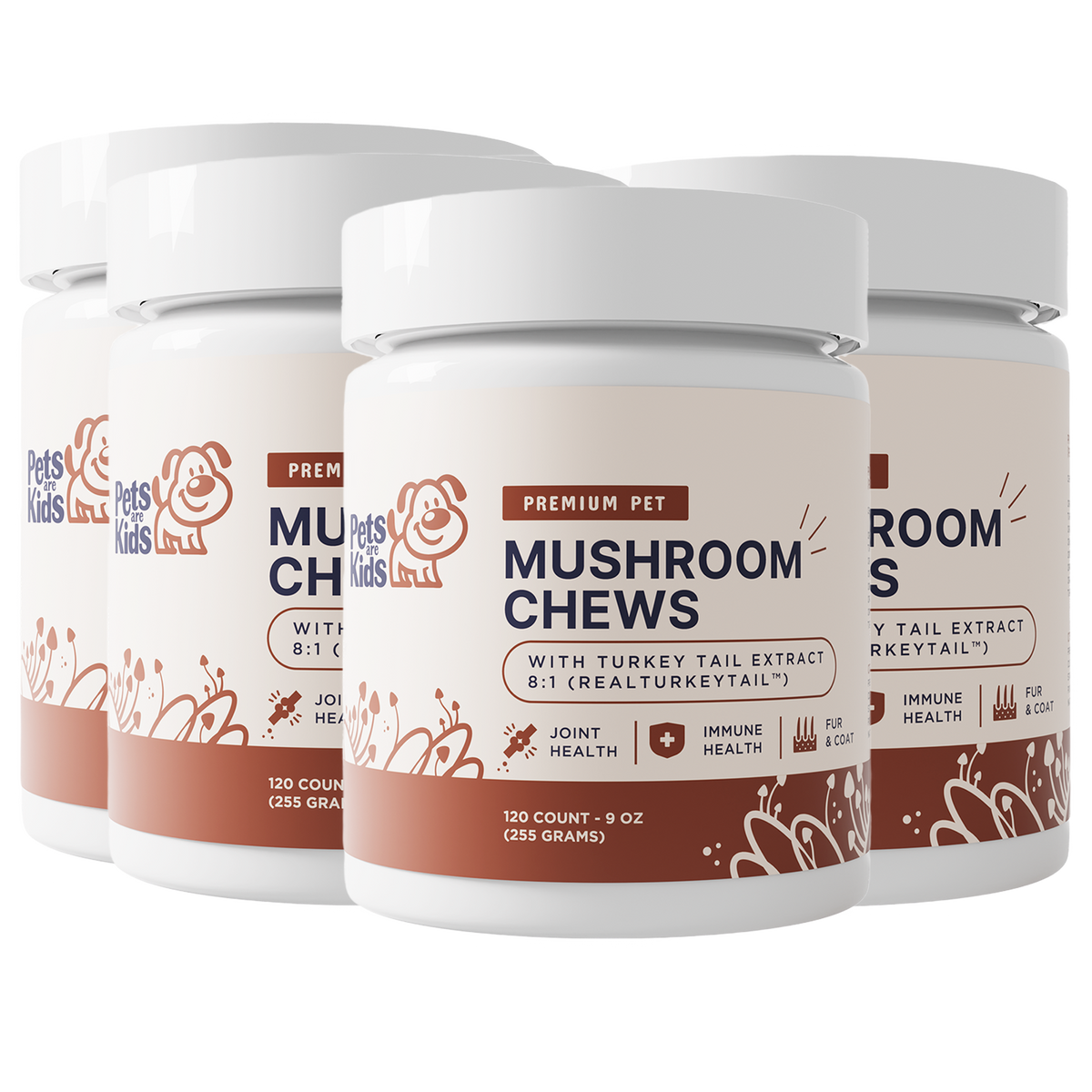 4-pack Dog Mushroom Chews
