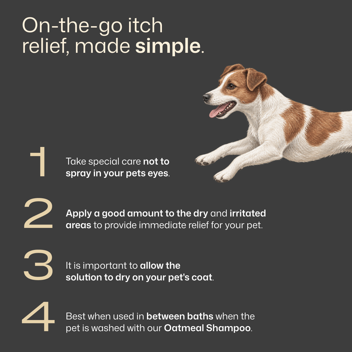 Premium Pet Anti-Itch Deodorant Spray