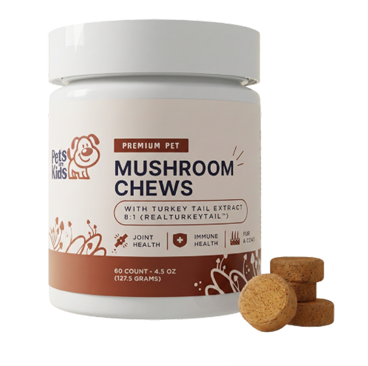 Pets Are Kids Mushroom Chews